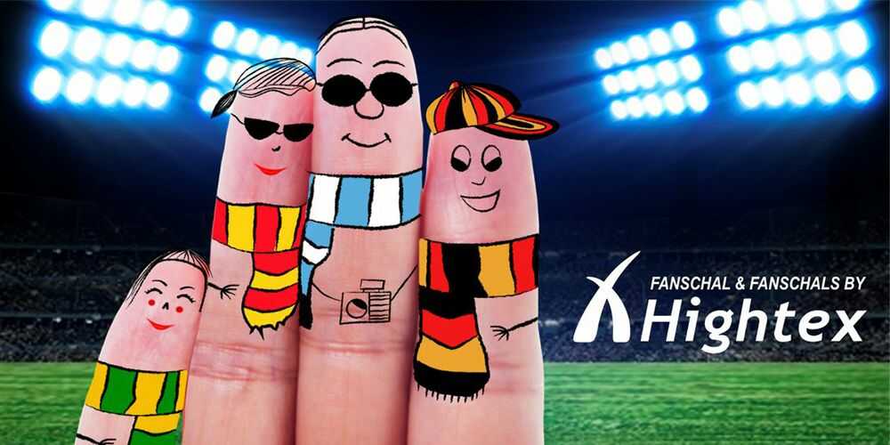 Schal Bedrucken vom Fanschal Hersteller - Fanschalstrickerei